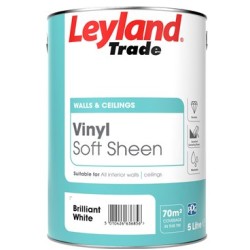 Vinyl Soft Sheen Paint Colour: Brilliant White