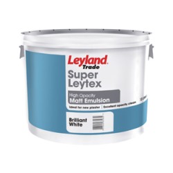 Super Leytex Matt Paint Colour: Brilliant White