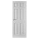 Colonial White Grained 6 Panel Pre-Finished Moulded FD30 Fire Door