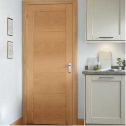 Linear Oak Pre-Finished FD30 Fire Door