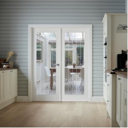 Dordogne White Smooth Pre-Finished Moulded Glazed Door