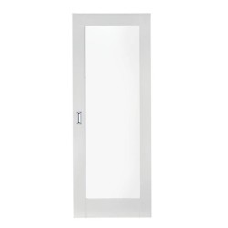 Pattern 10 White Primed 1 Panel Glazed Door