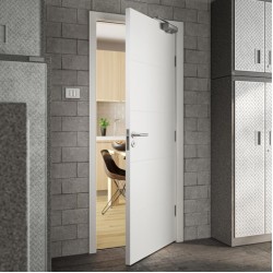 Metro White Smooth Moulded FD30 Fire Door