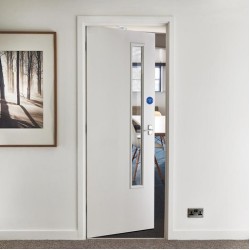 Spey Plywood 20G Glazed Flush FD30 Fire Door