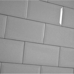 Light Grey Gloss Tile 10 x 20cm