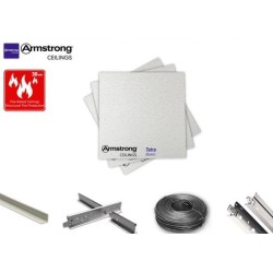 Fire Rated Suspended Ceiling Kit (30 mins) – Armstrong Tatra 600 x 600MM Square Edge