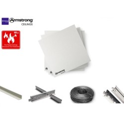 Fire Rated Suspended Ceiling Kit (60 mins) – Armstrong Mezz 600 x 600MM Square Edge